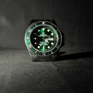 Rolex Submariner Date Men’s Watch – Silver & Green Noblistic Edition | Automatic Swiss Luxury