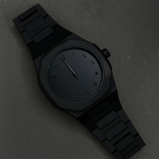 Black Aura Quartz Analog Watch for Men & Boys – Stylish Casual Timepiece